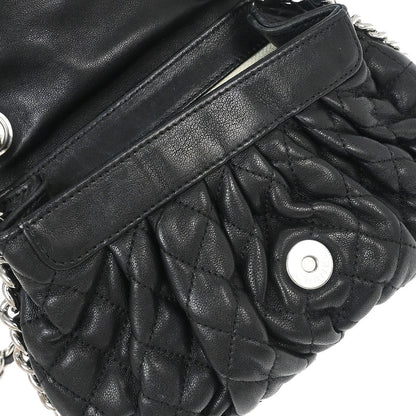 Chanel Black Calfskin Chain Around Shoulder Bag