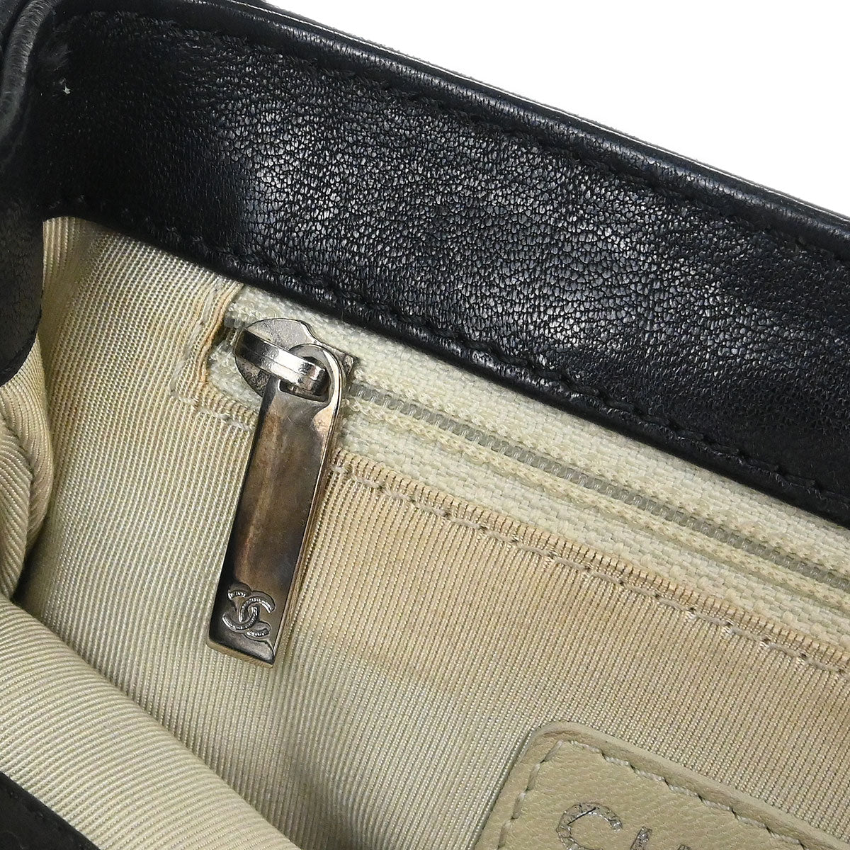 Chanel Black Calfskin Chain Around Shoulder Bag