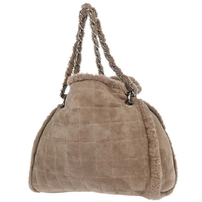 Chanel Brown Mouton Choco Bar Tote Handbag