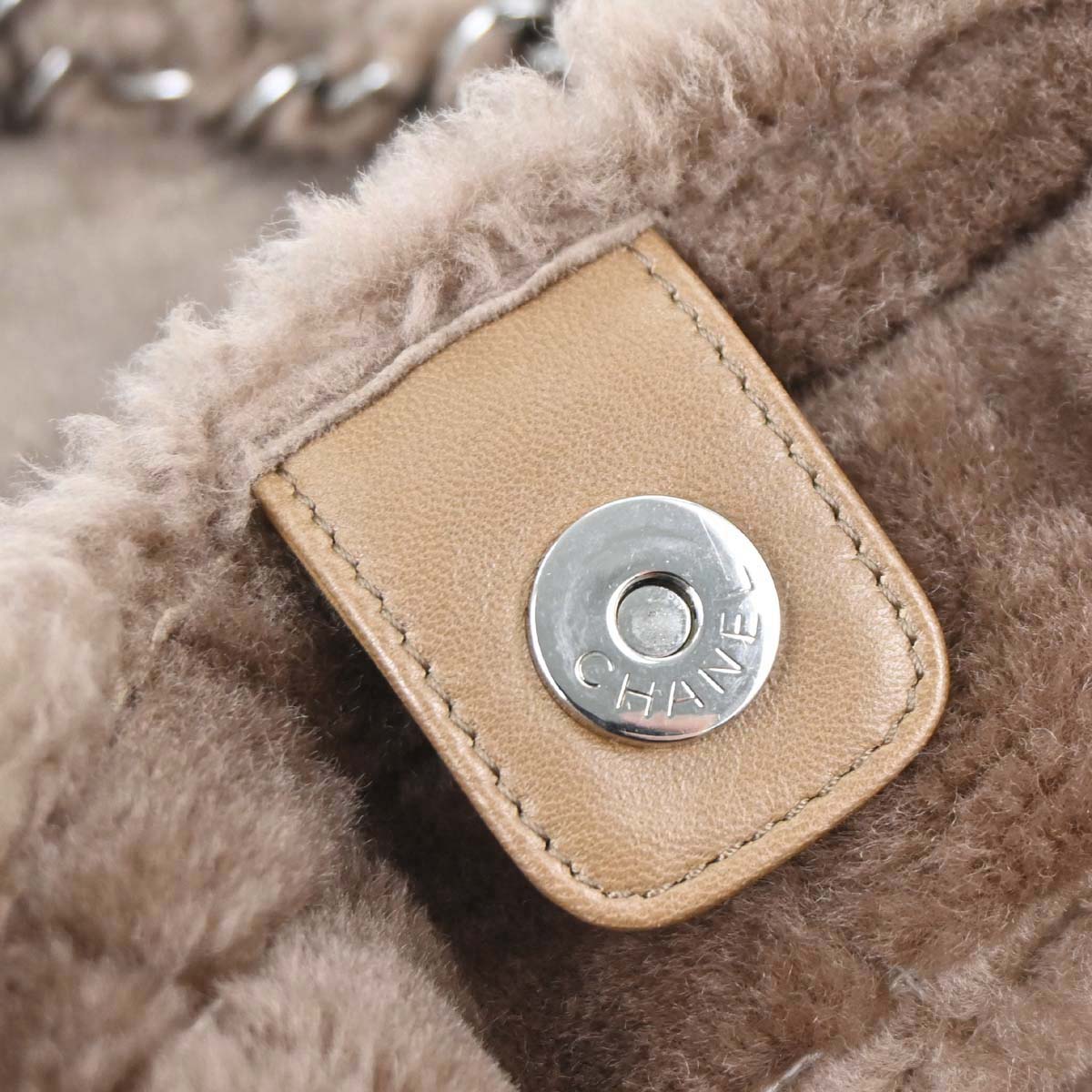 Chanel Brown Mouton Choco Bar Tote Handbag