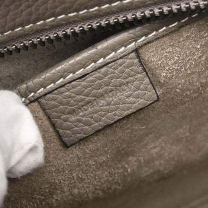 Celine Brown Leather Nano Luggage Tote Bag