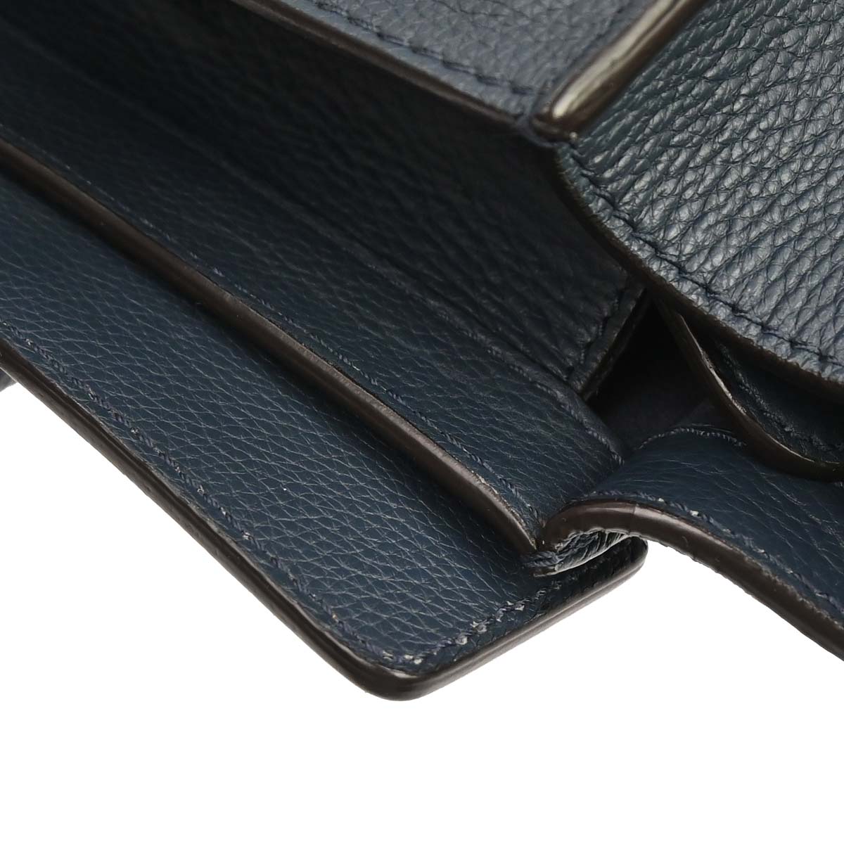 Celine Navy Mini Luggage Tote Bag
