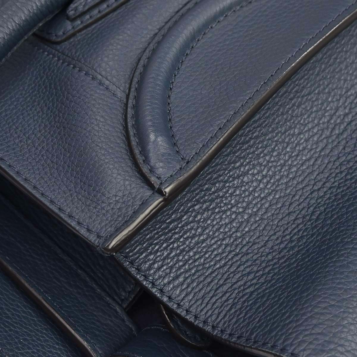 Celine Navy Mini Luggage Tote Bag
