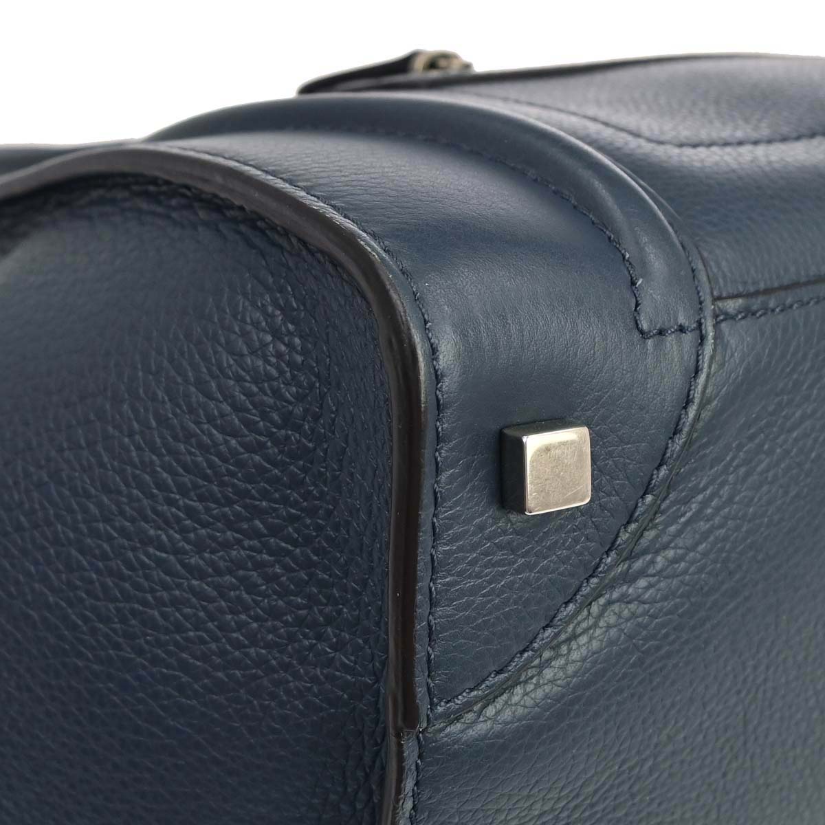 Celine Navy Mini Luggage Tote Bag