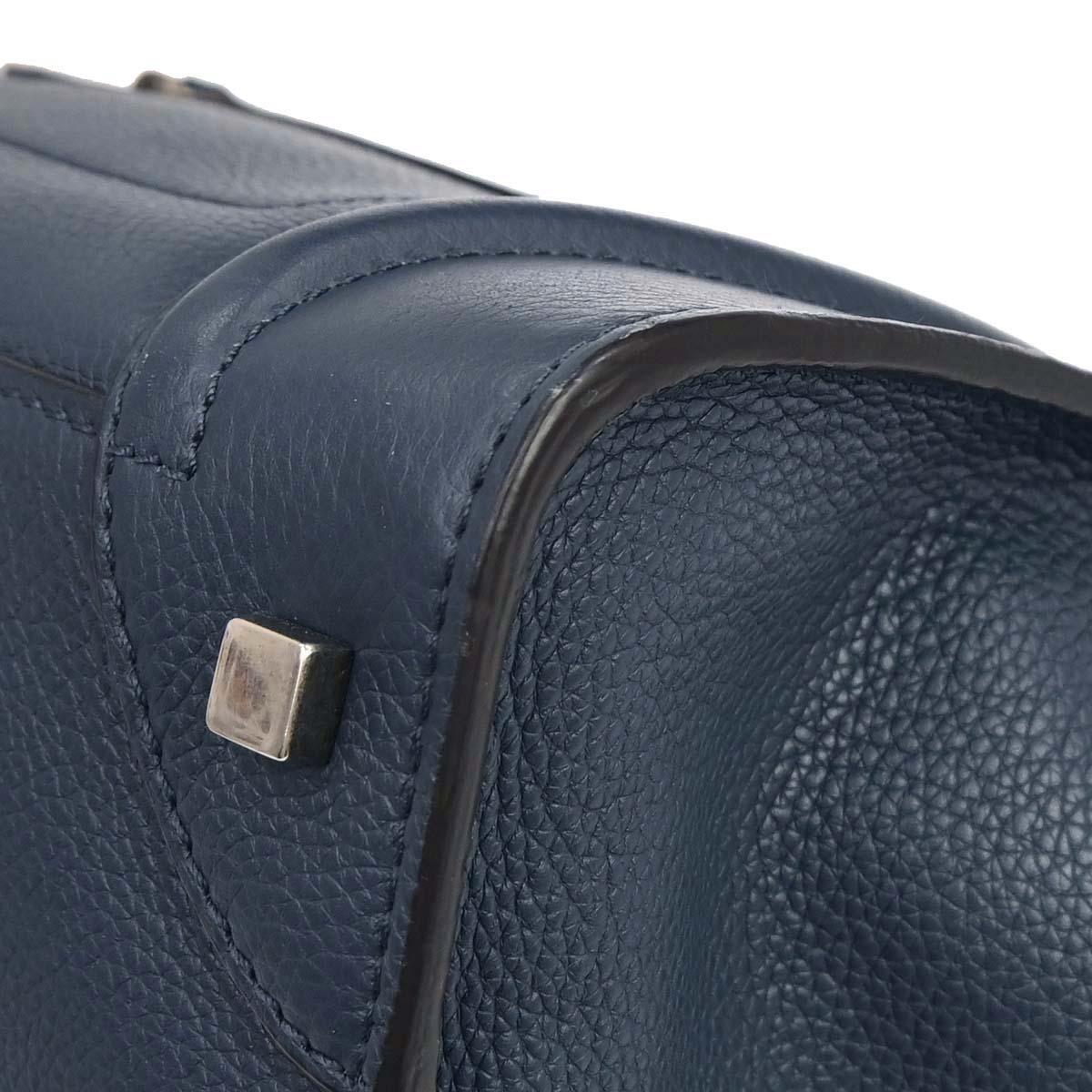Celine Navy Mini Luggage Tote Bag