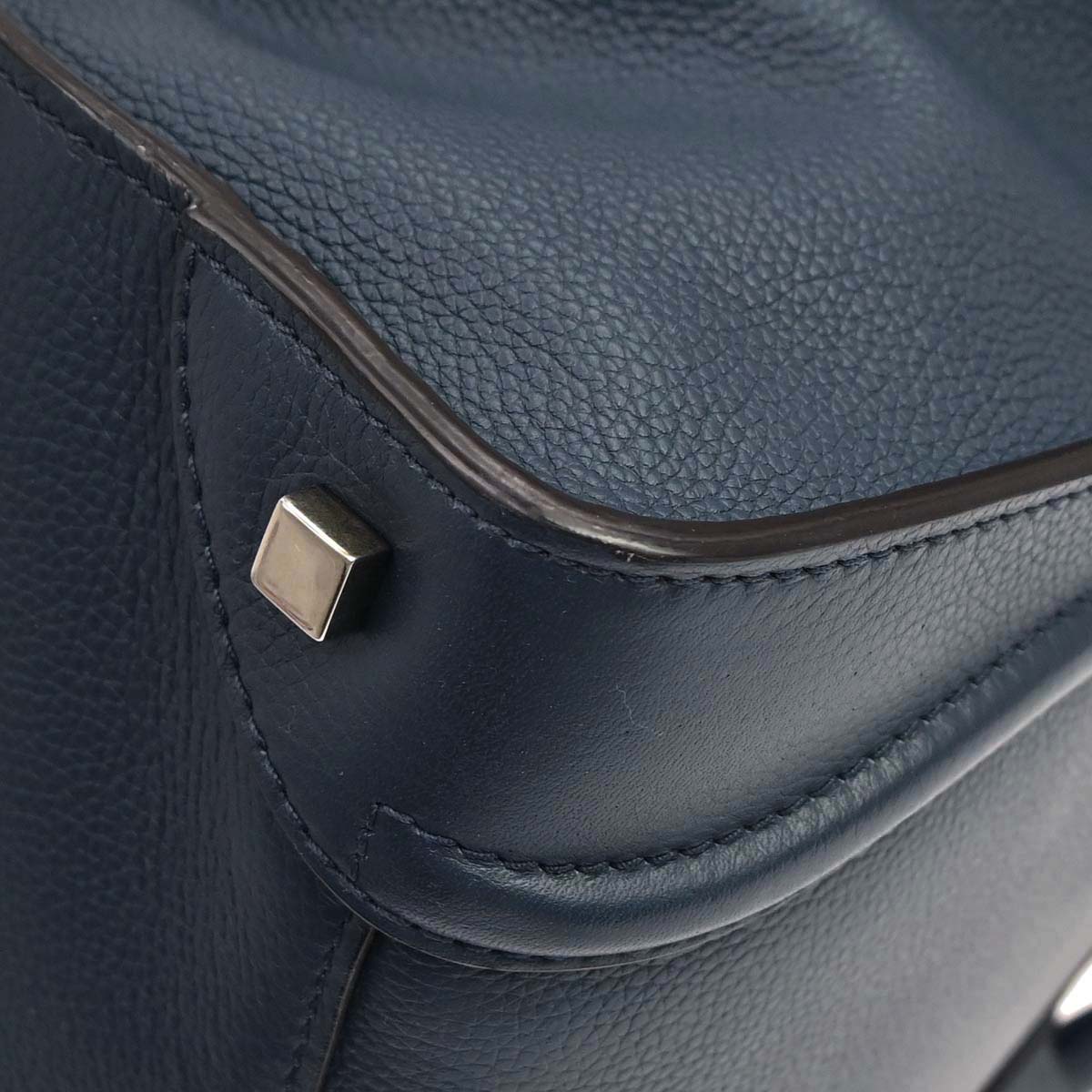 Celine Navy Mini Luggage Tote Bag