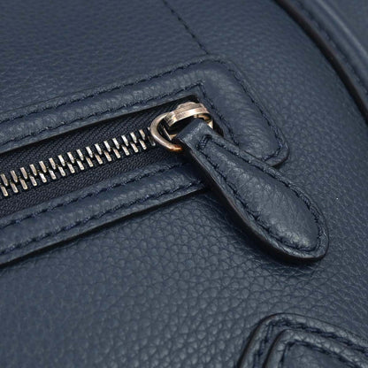 Celine Navy Mini Luggage Tote Bag