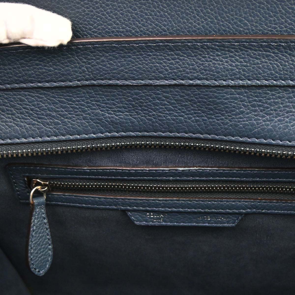 Celine Navy Mini Luggage Tote Bag
