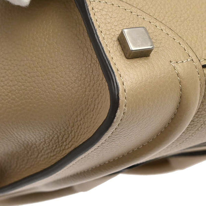 Celine Beige Luggage Micro Tote Handbag