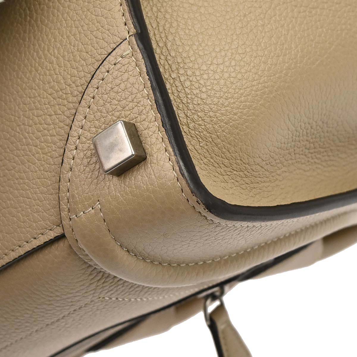 Celine Beige Luggage Micro Tote Handbag
