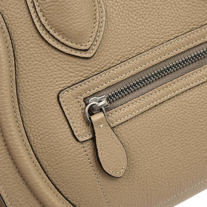 Celine Beige Luggage Micro Tote Handbag