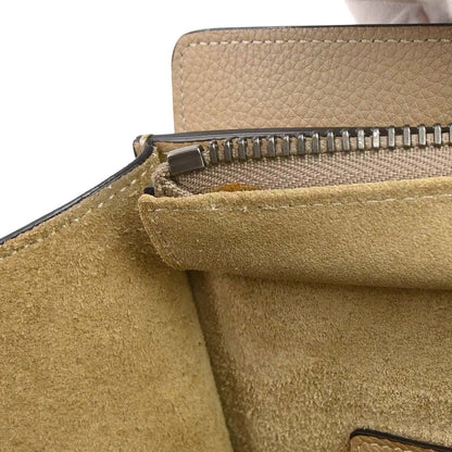 Celine Beige Luggage Micro Tote Handbag