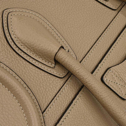 Celine Beige Luggage Micro Tote Handbag