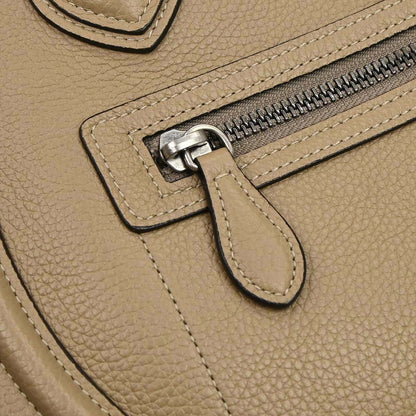 Celine Beige Luggage Micro Tote Handbag