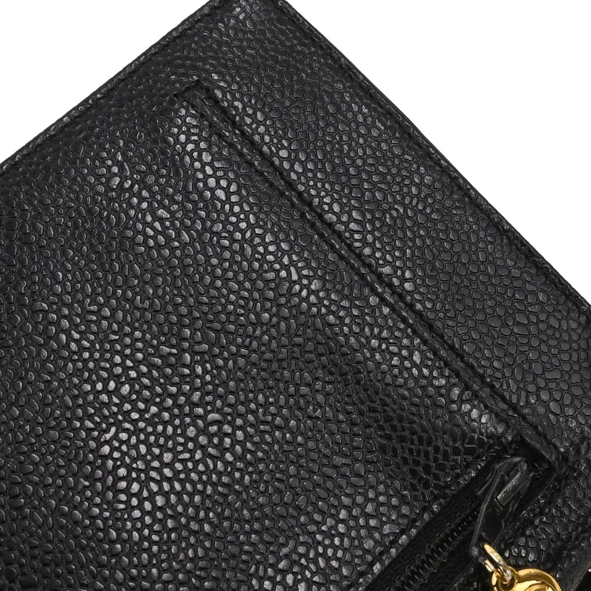 Chanel Black Caviar Skin WOC Wallet on Chain Bag