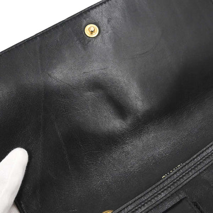 Chanel Black Caviar Skin WOC Wallet on Chain Bag