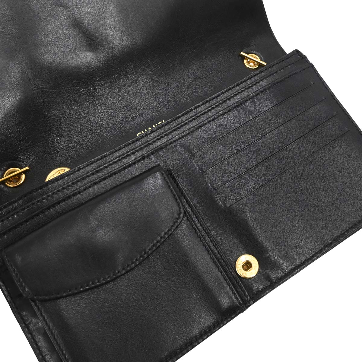 Chanel Black Caviar Skin WOC Wallet on Chain Bag