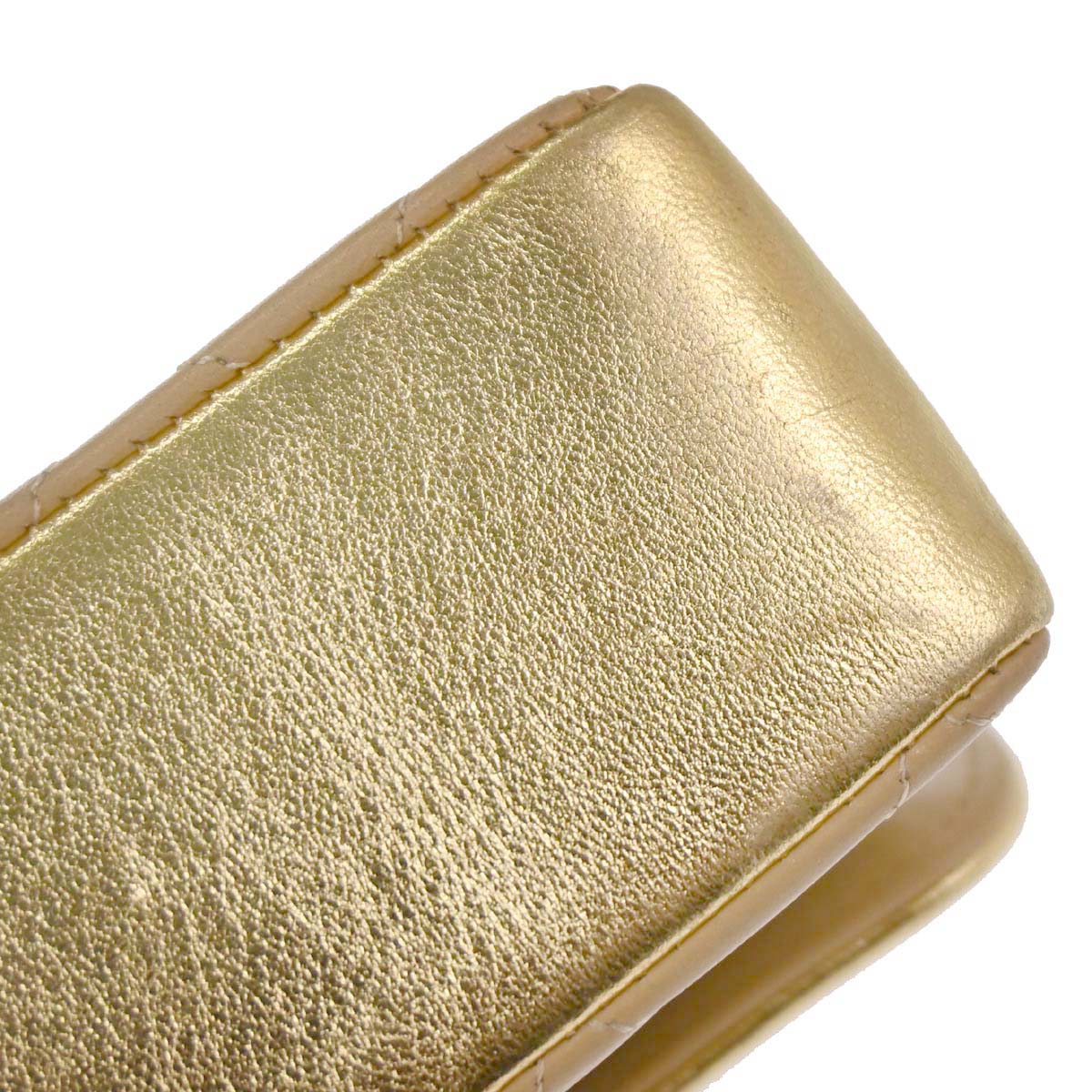 Chanel Beige Lambskin Shoulder Bag