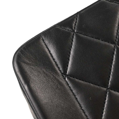 Chanel Black Lambskin Small Diana Shoulder Bag