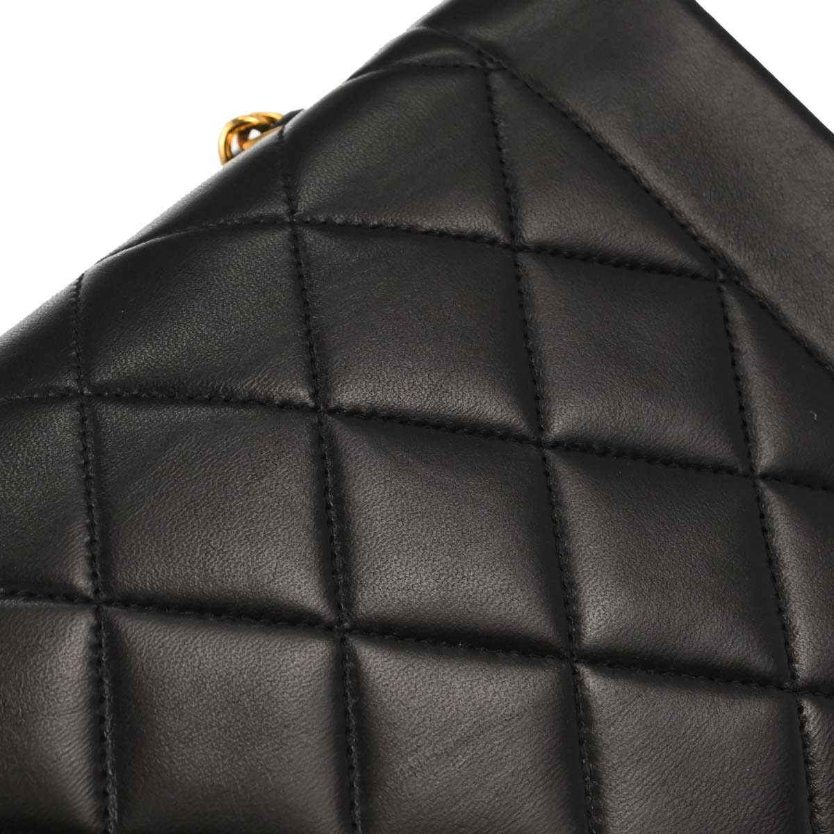 Chanel Black Lambskin Small Diana Shoulder Bag