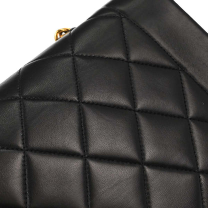 Chanel Black Lambskin Small Diana Shoulder Bag
