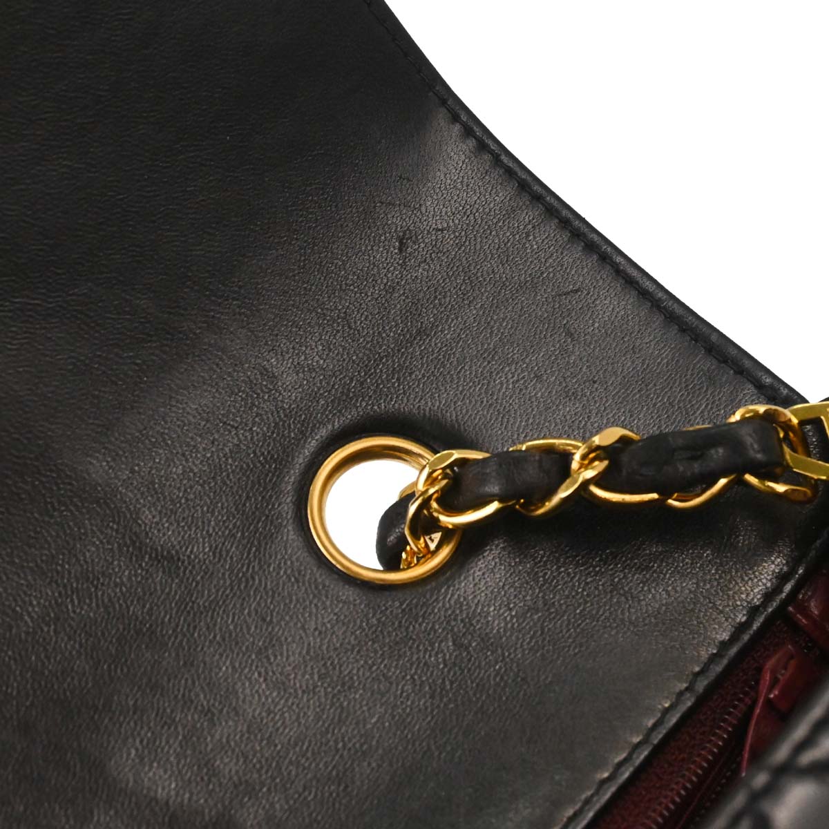 Chanel Black Lambskin Small Diana Shoulder Bag