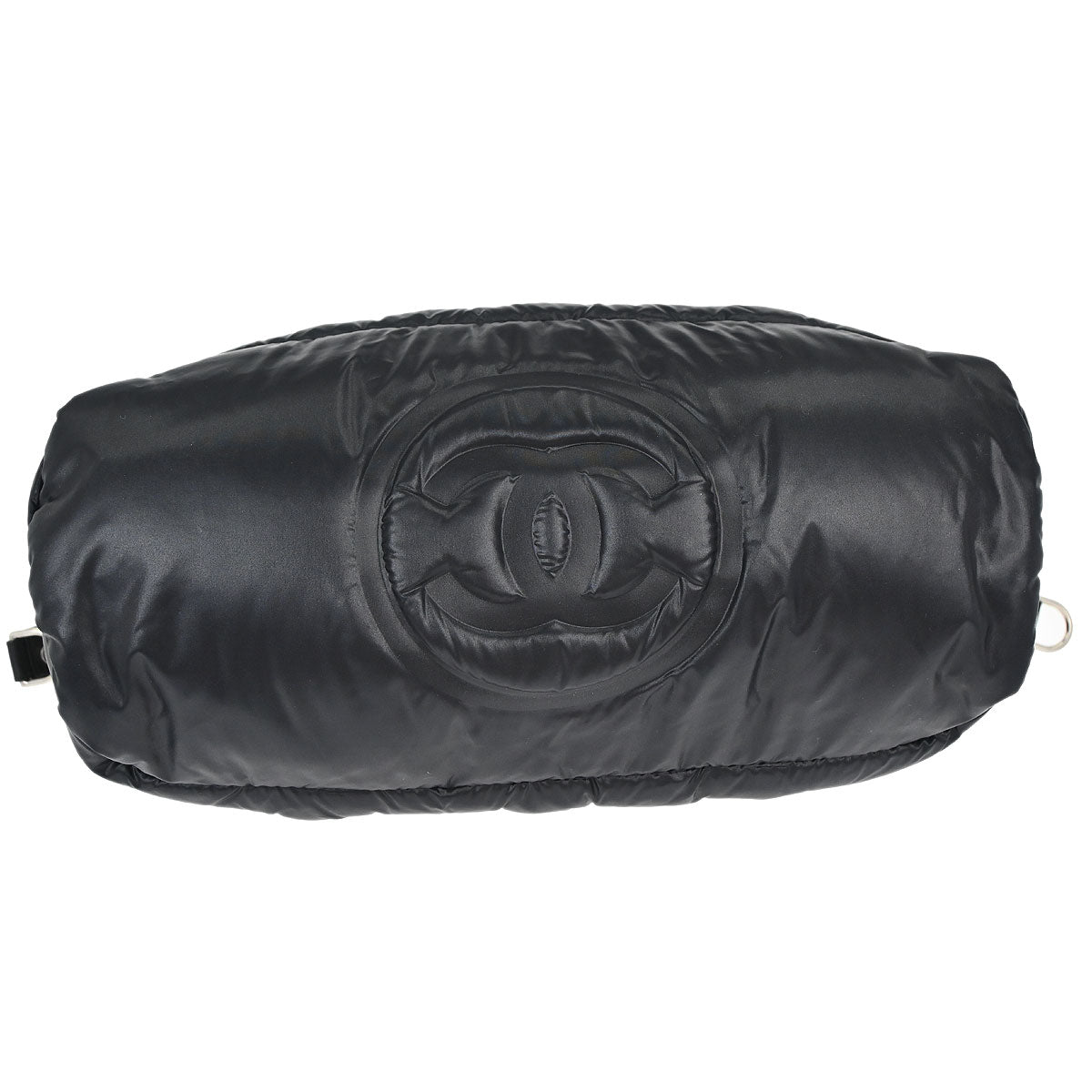 Chanel Black Nylon Coco Neige Doudoune 2way Shoulder Tote Bag