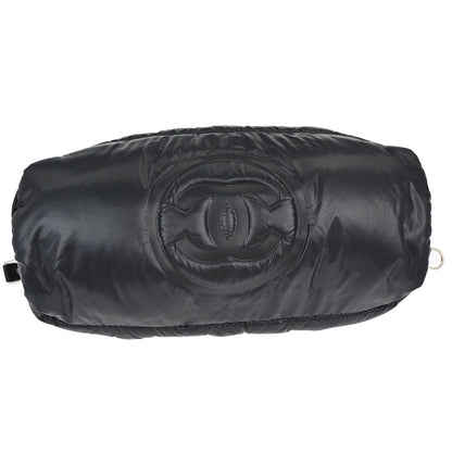 Chanel Black Nylon Coco Neige Doudoune 2way Shoulder Tote Bag