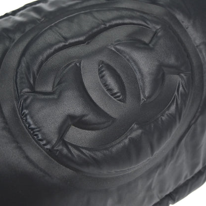 Chanel Black Nylon Coco Neige Doudoune 2way Shoulder Tote Bag
