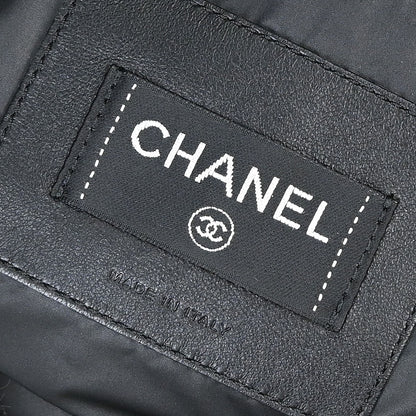 Chanel Black Nylon Coco Neige Doudoune 2way Shoulder Tote Bag