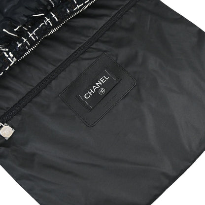 Chanel Black Nylon Coco Neige Doudoune 2way Shoulder Tote Bag