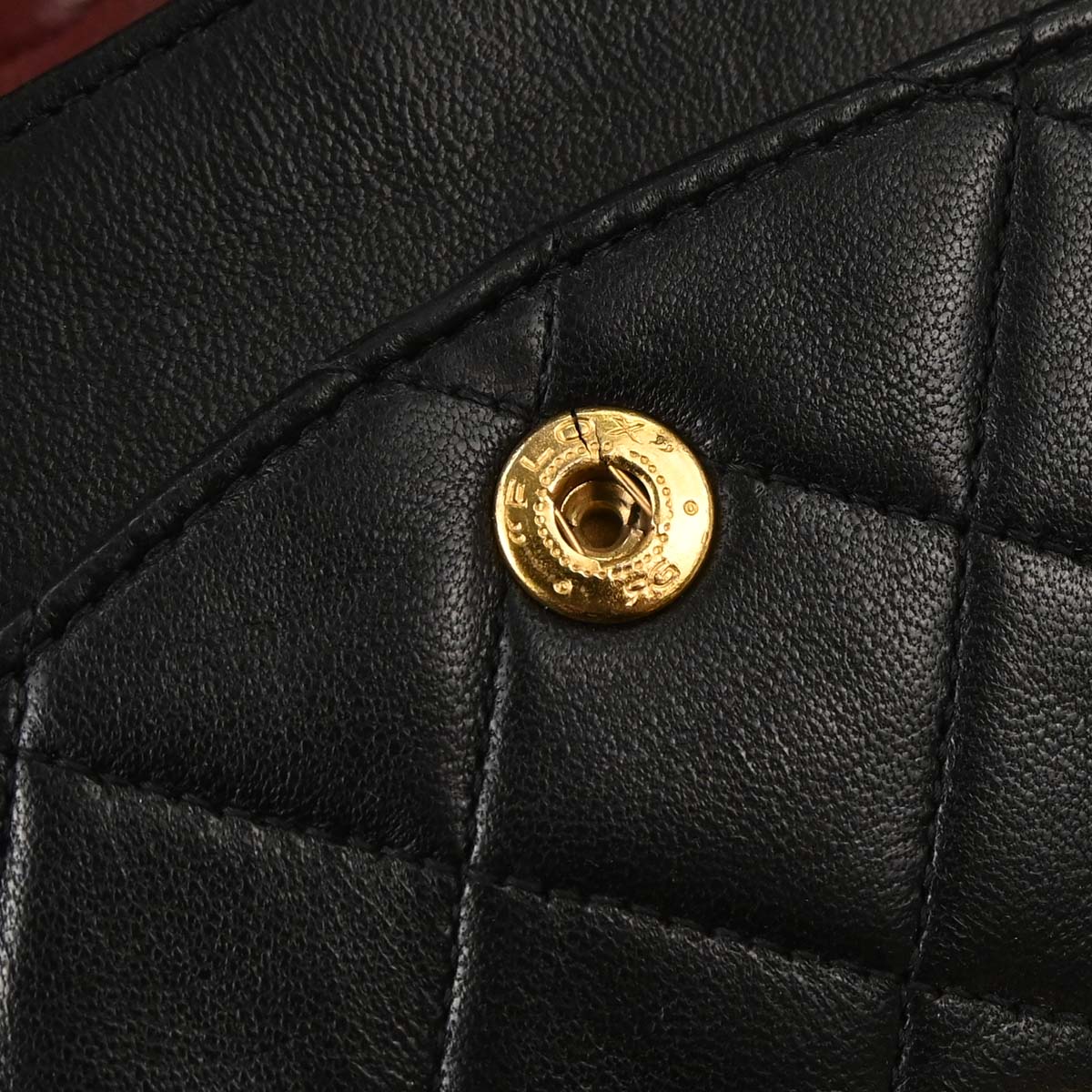 Chanel 1991-1994 Black Lambskin Medium Classic Double Flap Shoulder Bag
