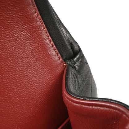 Chanel 1991-1994 Black Lambskin Medium Classic Double Flap Shoulder Bag