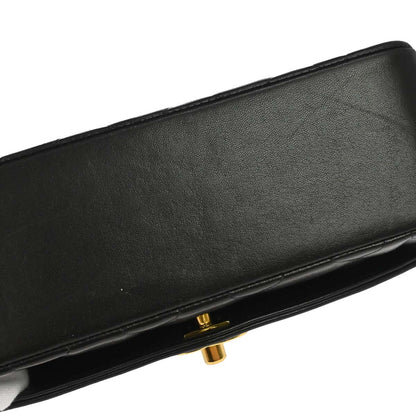 Chanel 1994-1996 Black Lambskin Small Diana Shoulder Bag