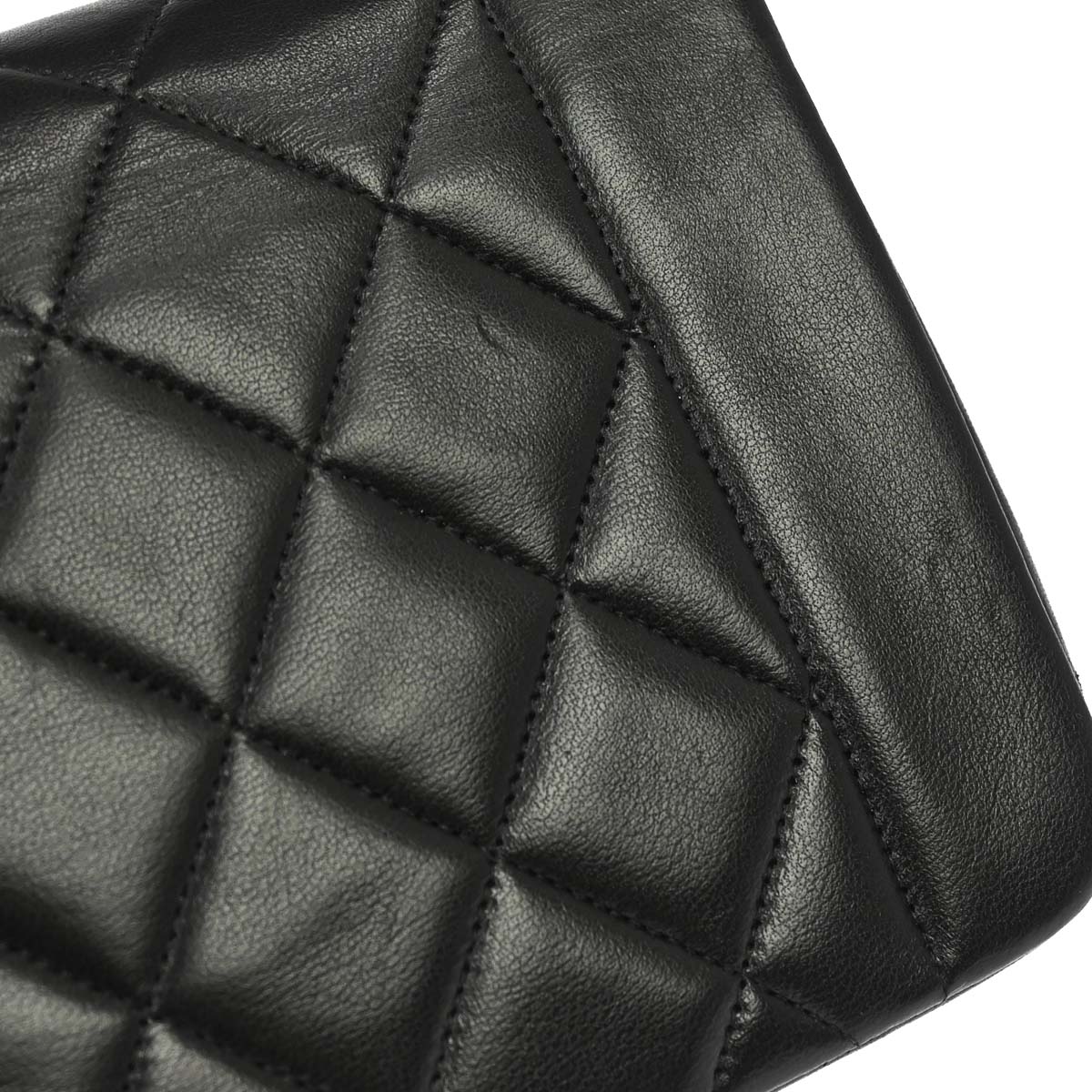 Chanel 1994-1996 Black Lambskin Small Diana Shoulder Bag