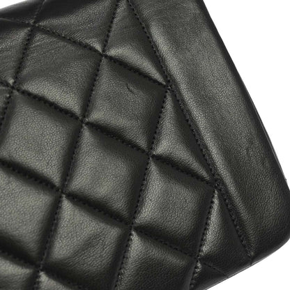 Chanel 1994-1996 Black Lambskin Small Diana Shoulder Bag