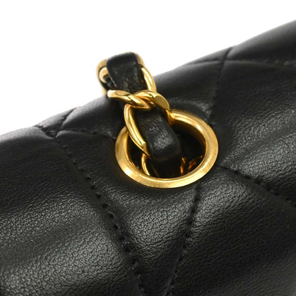Chanel 1994-1996 Black Lambskin Small Diana Shoulder Bag