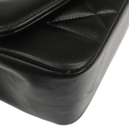 Chanel 1994-1996 Black Lambskin Small Diana Shoulder Bag