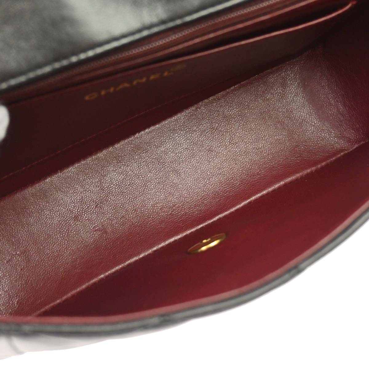 Chanel 1994-1996 Black Lambskin Small Diana Shoulder Bag