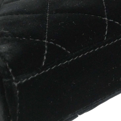Chanel Black Velvet Chain Handbag