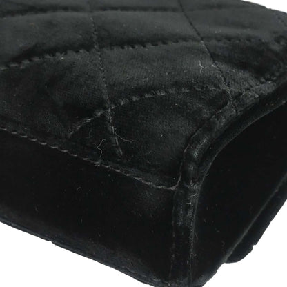 Chanel Black Velvet Chain Handbag