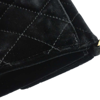 Chanel Black Velvet Chain Handbag