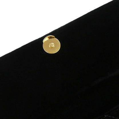 Chanel Black Velvet Chain Handbag