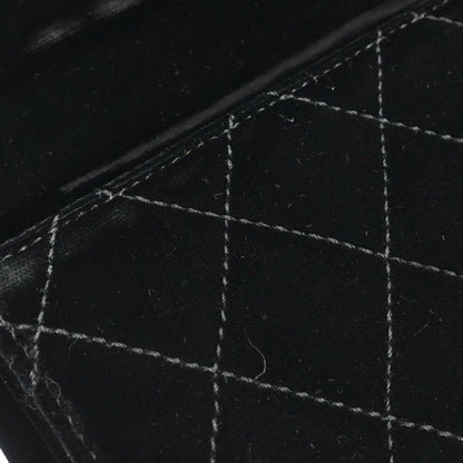 Chanel Black Velvet Chain Handbag