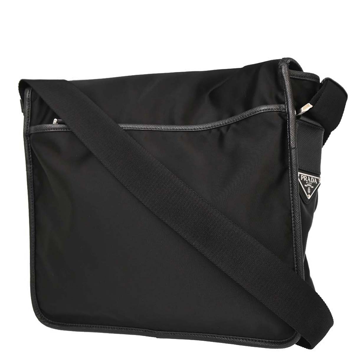 Prada * Black Nylon Shoulder Bag