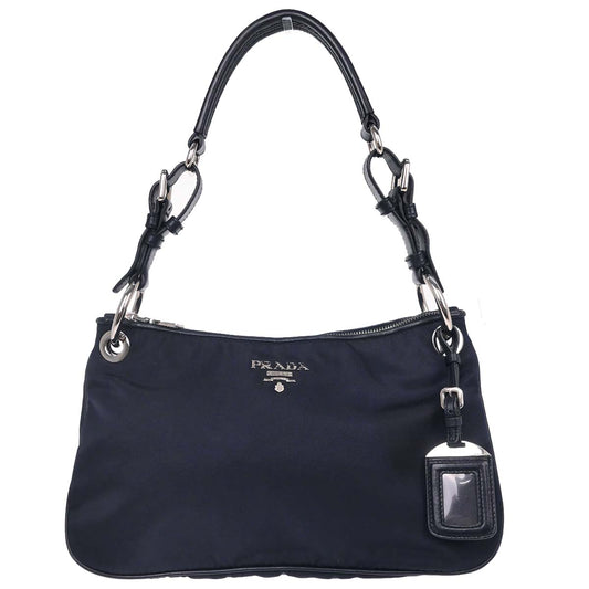 Prada Navy Nylon Handbag