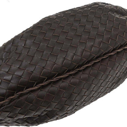 Bottega Veneta Brown Lambskin Intrecciato Hobo Handbag