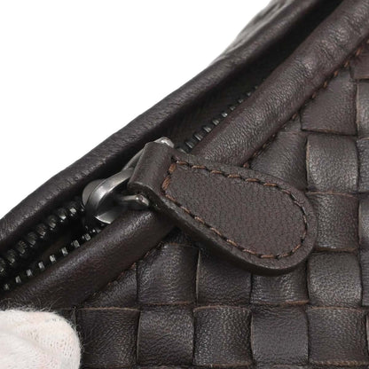 Bottega Veneta Brown Lambskin Intrecciato Hobo Handbag