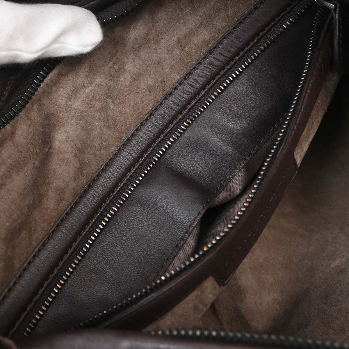 Bottega Veneta Brown Lambskin Intrecciato Hobo Handbag