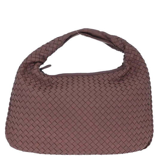 Bottega Veneta Purple Lambskin Intrecciato Hobo Handbag